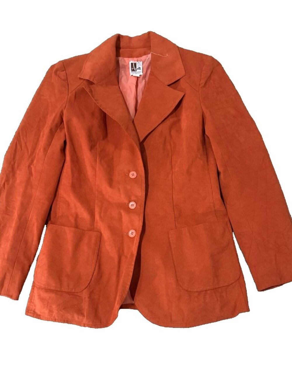 Vintage Orange Jacket by Arent’s  Salt Lake City 70s Western Rockabilly Sm